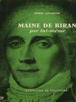 cover image of Maine de Biran par lui-même